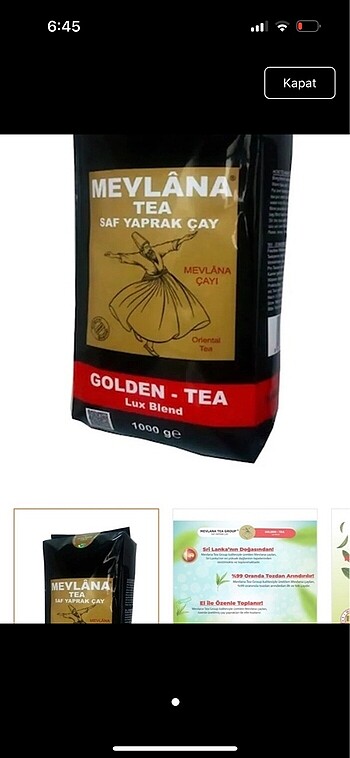 Çay mevlana
