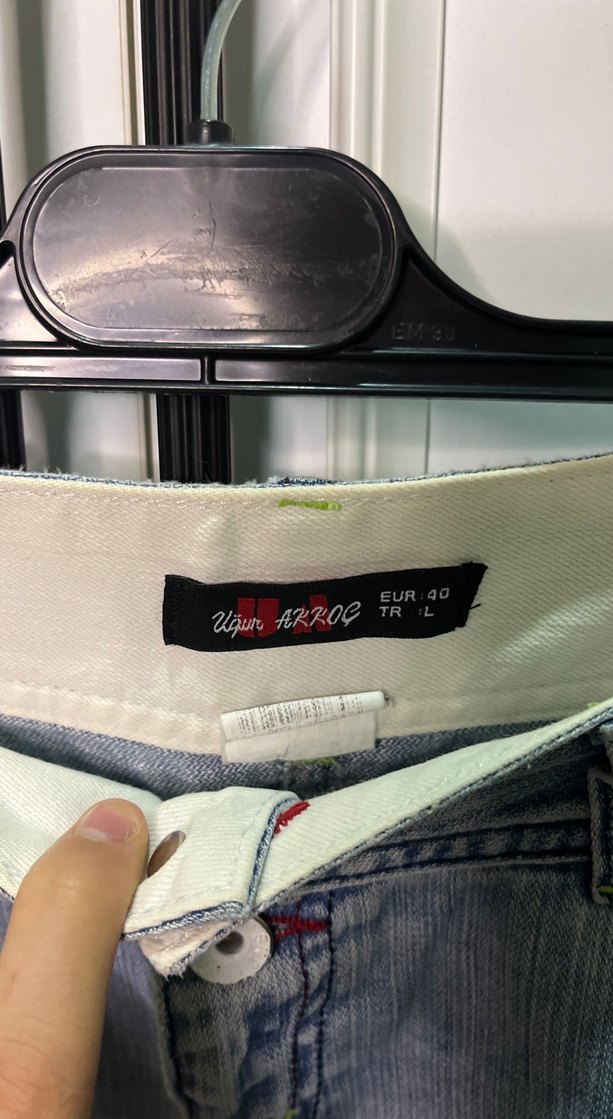 Düğmeli Mavi Kadın Midi Denim Etek - Görsel 2