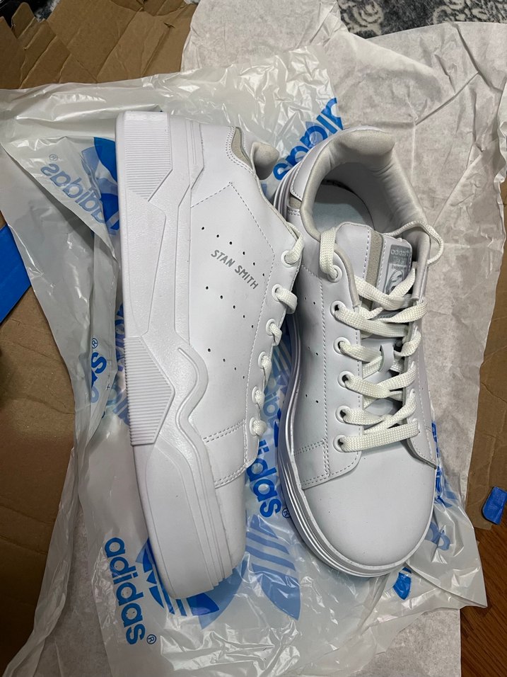 Beyaz Adidas Stan Smith Kadın Spor Ayakkabı - Görsel 3