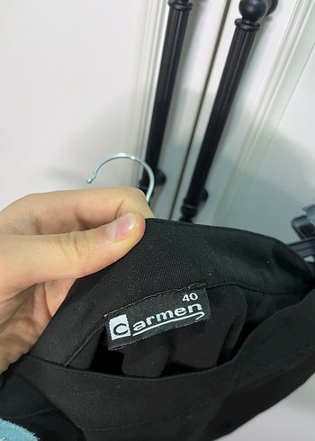 Siyah Kadın Midi Kalem Etek - Görsel 4