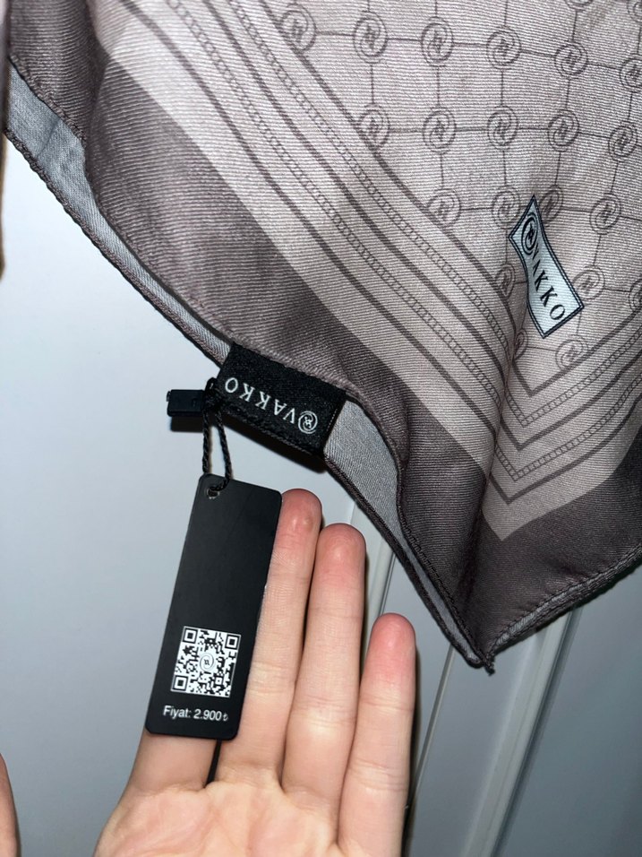 Vakko marka sıfır pamuk eşarp - Görsel 3