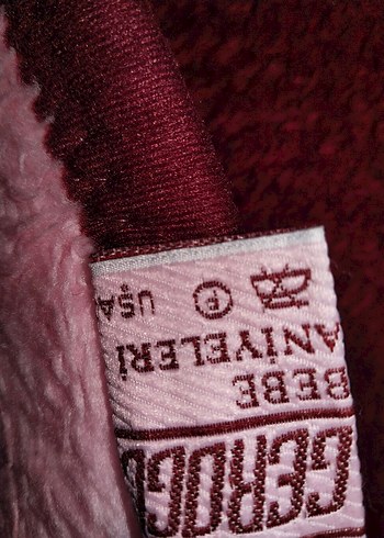 Bordo çiçek desenli renkli bebek battaniyesi - Görsel 4