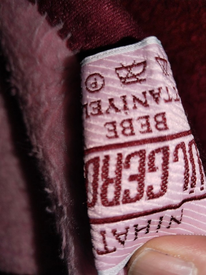 Bordo çiçek desenli renkli bebek battaniyesi - Görsel 3