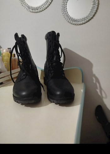 Siyah Bağcıklı Erkek Goth Botları - Görsel 3