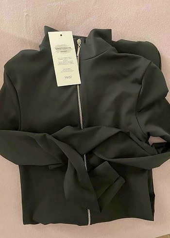 Siyah Fermuarlı Kadın Uzun Tulum - Görsel 3