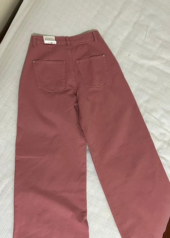 Zara kadın Pileli Geniş Paça  Pantolon - Görsel 5