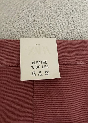 Zara kadın Pileli Geniş Paça  Pantolon - Görsel 7