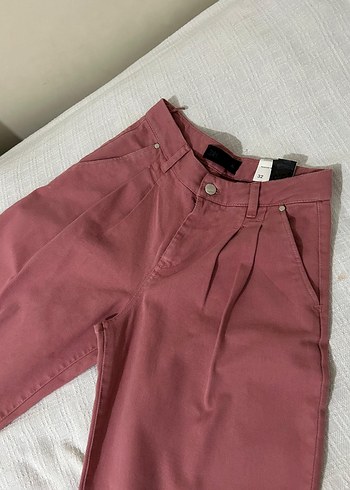 Zara kadın Pileli Geniş Paça  Pantolon - Görsel 2