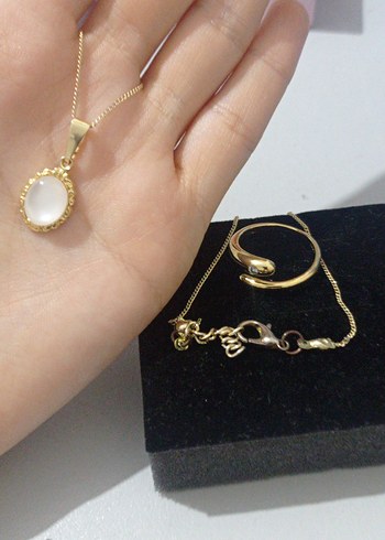 Gold takı seti - Görsel 4