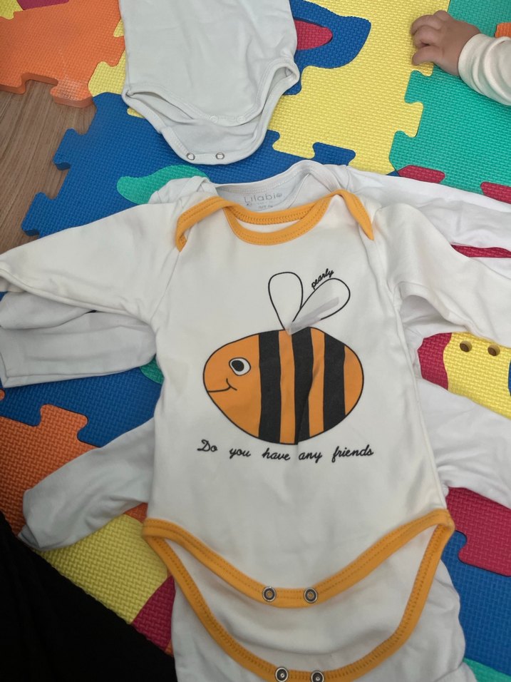 Çıtçıtlı bebek body - Görsel 2