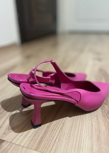 Pembe Stiletto Topuklu Kadın Ayakkabı - Görsel 2