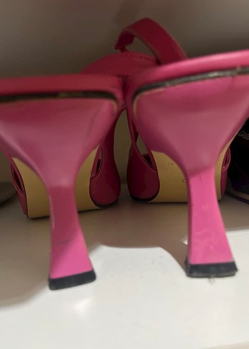 Pembe Stiletto Topuklu Kadın Ayakkabı - Görsel 4