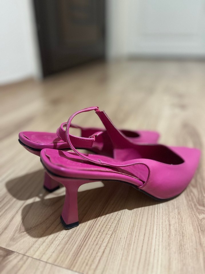 Pembe Stiletto Topuklu Kadın Ayakkabı - Görsel 2