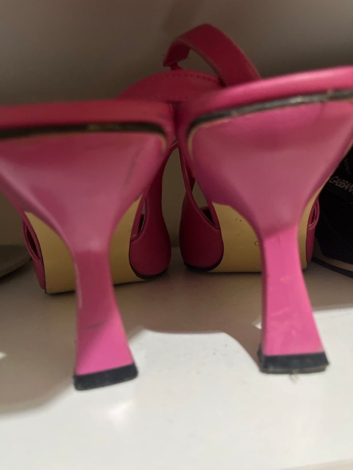 Pembe Stiletto Topuklu Kadın Ayakkabı - Görsel 4