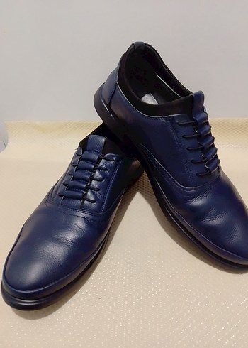 Lacivert Minimalist Erkek Klasik Ayakkabı - Görsel 3