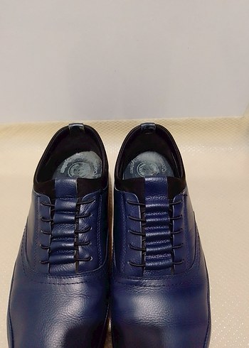 Lacivert Minimalist Erkek Klasik Ayakkabı - Görsel 5