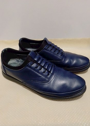 Lacivert Minimalist Erkek Klasik Ayakkabı - Görsel 4