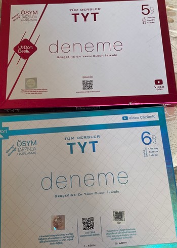TYT Tüm Dersler 5 ve 6 Deneme Seti