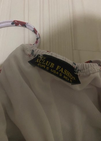 Çiçek Desenli Straplez Mini Elbise - Görsel 3