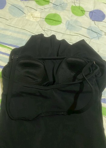 Siyah Fırfırlı Midi Kadın Mayo - Görsel 4