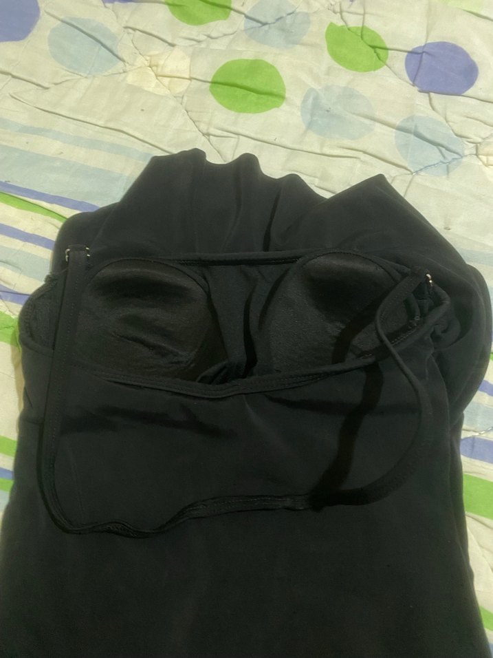 Siyah Fırfırlı Midi Kadın Mayo - Görsel 4