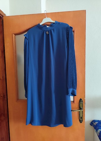 Diğer Diger Mavi Piliseli Uzun Kollu Tunik