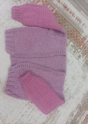 Pembe Triko Hırka - Görsel 2