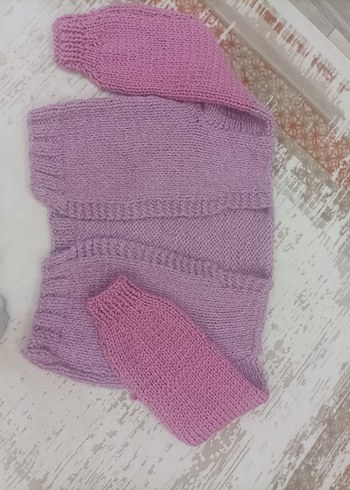 Pembe Triko Hırka - Görsel 3