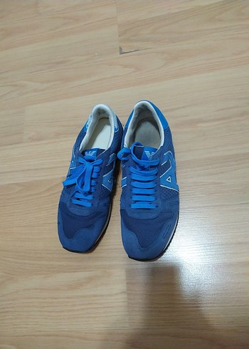 Mavi  erkek Spor Ayakkabı Elastik Bağcıklı küçük kusurlari var - Görsel 2