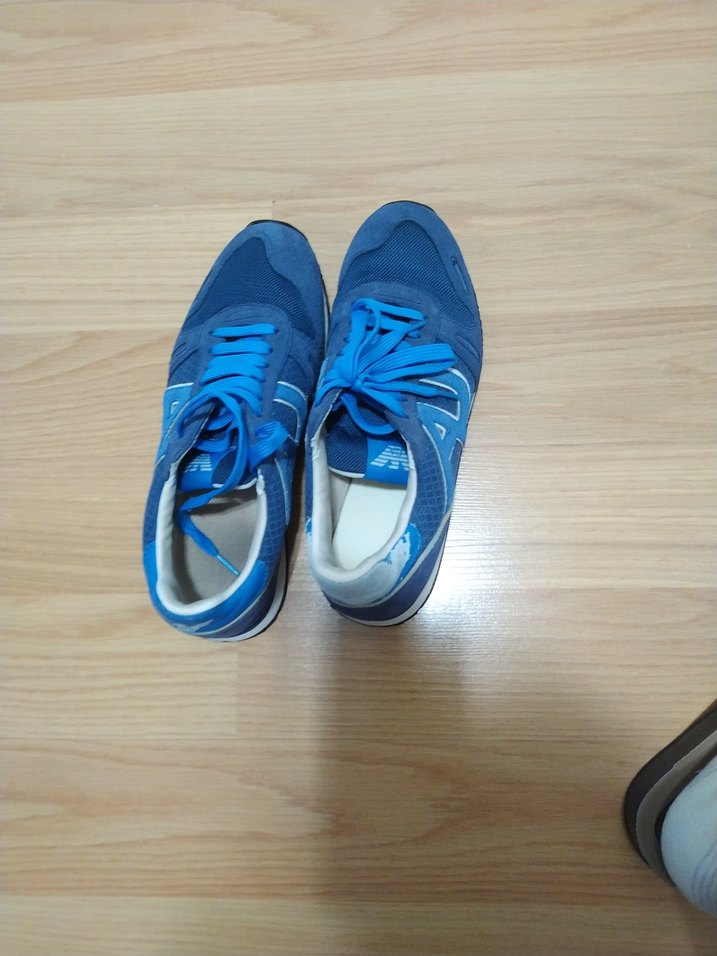 Mavi  erkek Spor Ayakkabı Elastik Bağcıklı küçük kusurlari var - Görsel 3