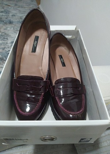 Bordo Kadın Klasik Topuklu Ayakkabı İnci marka 49 numara - Görsel 4