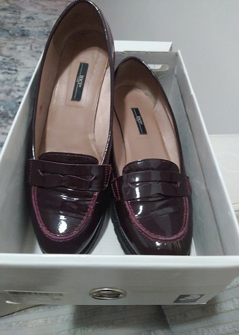 Bordo Kadın Klasik Topuklu Ayakkabı İnci marka 49 numara - Görsel 3