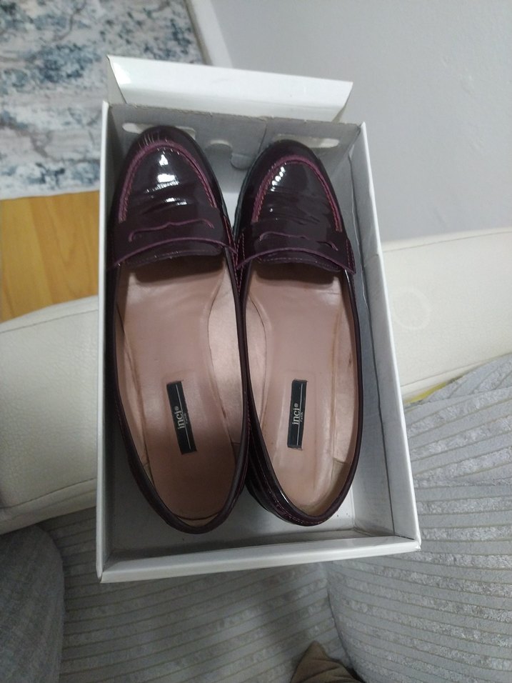 Bordo Kadın Klasik Topuklu Ayakkabı İnci marka 49 numara - Görsel 5