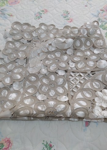 Bohem Tarzı El Yapımı Sedef Masa Örtüsü - Görsel 2