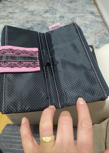 Esprit  kadın Pembe Gotik Desenli Kemerli Cüzdan - Görsel 6