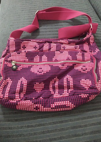 Renkli Desenli Pembe Kadın Çapraz Çanta - Görsel 3