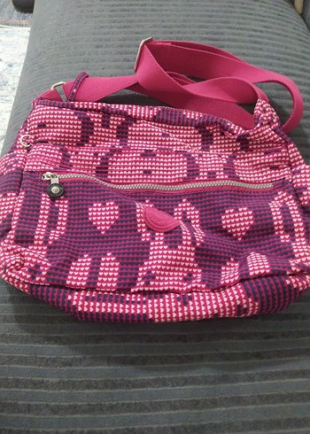 Renkli Desenli Pembe Kadın Çapraz Çanta - Görsel 2