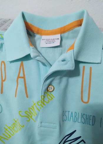4 Yaş Beden U.S Polo marka Baskılı Erkek Çocuk Tişört 3-4 yaş 98 -104 cm