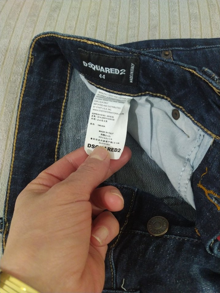 Erkek orjinal DSQUARED2 Kot Pantolon 44 beden - Görsel 3