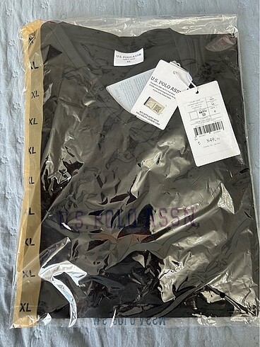 xl Beden siyah Renk Üss Polo assn erkek tişört