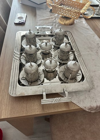 Gümüş Kapaklı Türk Kahvesi Fincan Seti - Görsel 2