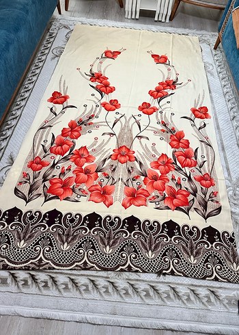 Vintage Çiçek Desenli antika Perde - Görsel 2