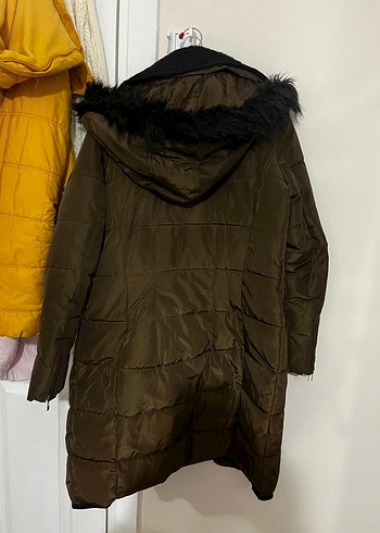 Kahverengi Kürklü Kadın Kışlık Mont - Görsel 2