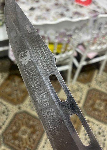 Kahverengi Saplı Bıçak ve Kılıf - Görsel 3