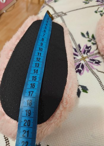 Pembe Nakışlı Kız Çocuk Peluş Terlik panduf 30 33 numaraya olur - Görsel 6