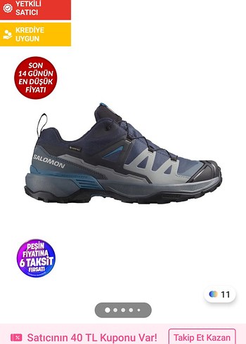 salomon 40 numara spor ayakkabı - Görsel 10