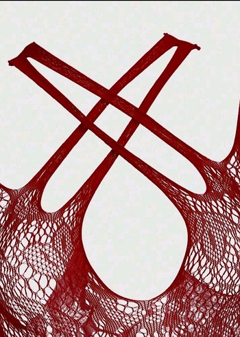 universal Beden Bordo Nakışlı Gotik Bodysuit