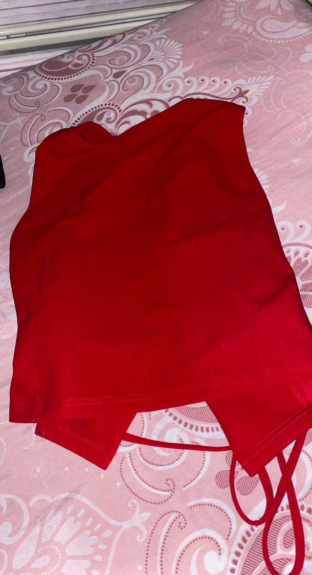 Koyu Kırmızı Hemşire Korsesi - Görsel 3