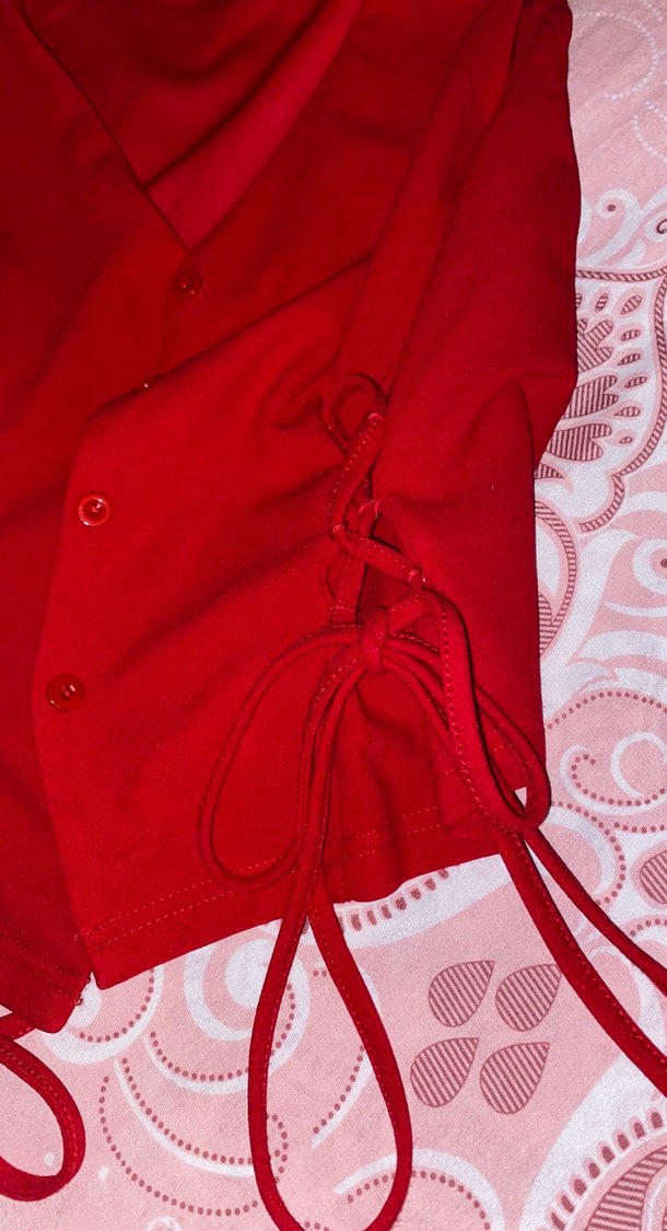 Koyu Kırmızı Hemşire Korsesi - Görsel 2