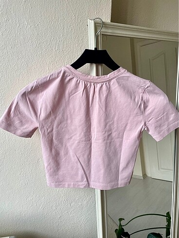 xs Beden Pembe Crop Tişört